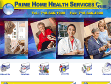 Tablet Screenshot of primehomehealth.com